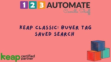 Keap Classic: Buyer Tag Saved Search