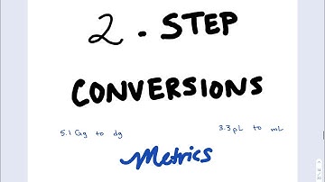 Dimensional Analysis: 2 Step Conversions = Metric to Metric with cc