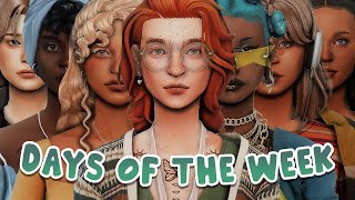 Days of the Week as Sims + CC List | Sims 4 Create a Sim