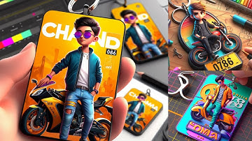 Trending 3D AI Keychain Name 3d Image Create|| Sirf 1 Click me bnaye apne name ka 3d Keychain||