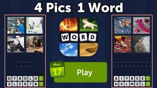 4 Pics 1 Word Daily Puzzle Answers May 17, 2026 screenshot 3