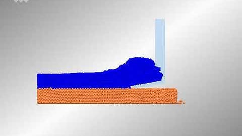DEM simulation of soil tool interaction with blunt tool