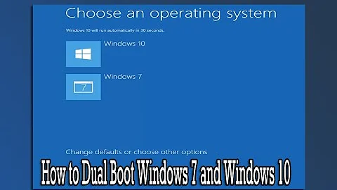 How to Dual Boot Windows 7 and Windows 10