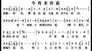 今宵多珍重 G调伴奏 - instrumental in G