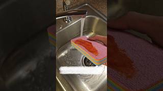 12-Layer Microfiber Sponge #amazonfinds #sponge #absorbent #layers #wash #dishes #kitchengadgets