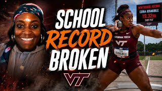 Ciera Ayangbile Opens Up on Making Virginia Tech History With Her Record-Breaking Shot Put