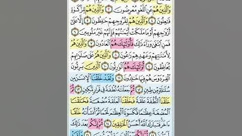 تيسير حفظ سورة المؤمنون بالتكرار الوجه الاول الايات (1-17) مكرر 5 مرات بصوت الشيخ عبد الباسط