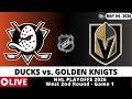 ANAHEIM DUCKS VS VEGAS GOLDEN KNIGHTS🏒 NHL Playoffs Game Score Radio Play-by-Play