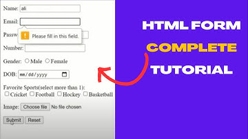Forms & Input tags in HTML in Urdu/Hindi | HTML Form complete tutorial