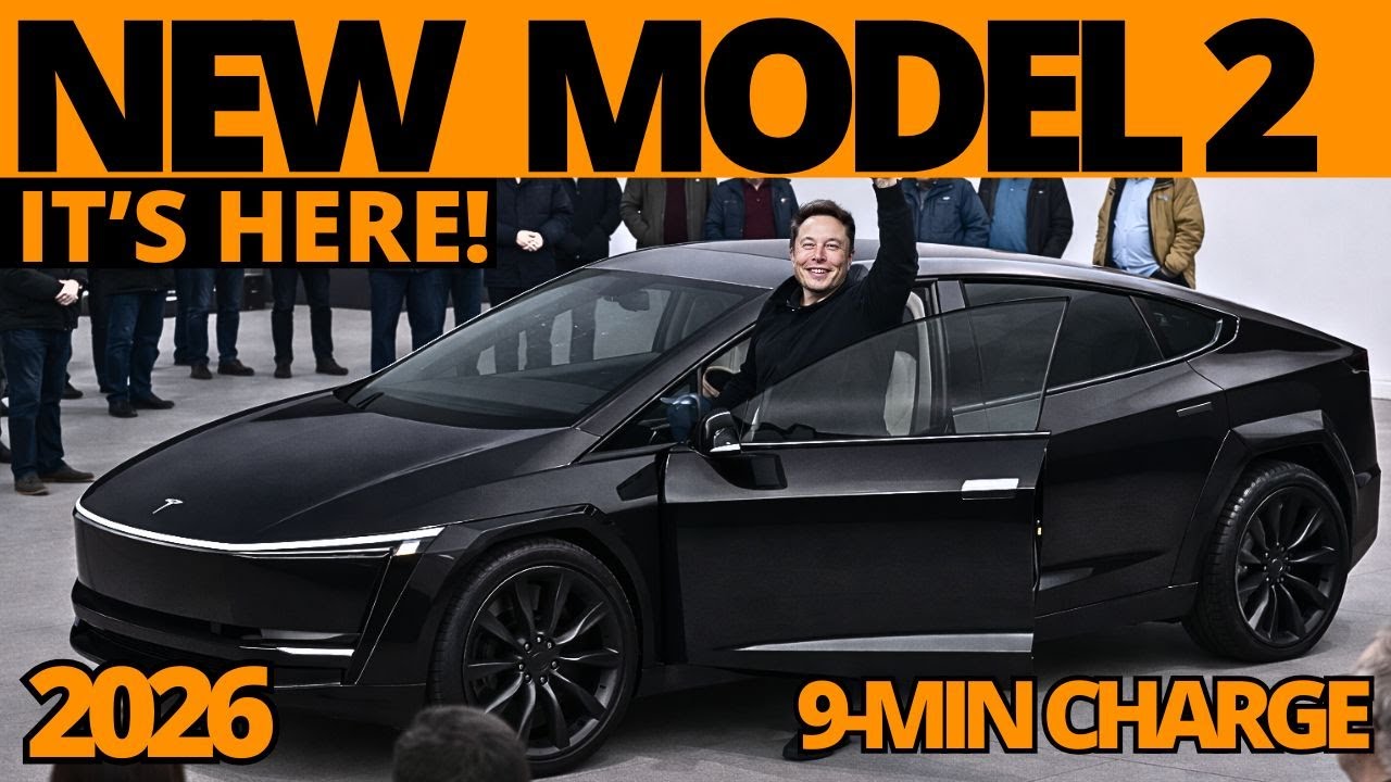 Новая Tesla Model 2 Senior Edition с алюминиево-ионным двигателем. Цена от 13 500 долларов! Заряд...