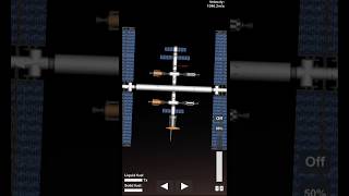 Landing Rocket Om Mars From Space Station