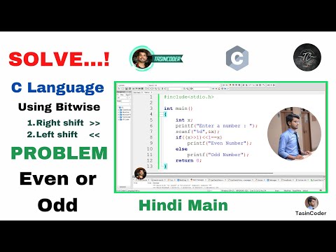 Check Even or odd using Bitwise operator in c | TasinCoder