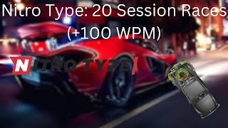 Celebrity Nitro Type: 20 Session Races (+100 WPM) Profile