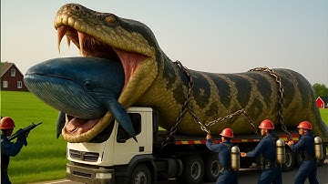 Brave Heroes Save Lonely Whale from Deadly Giant Python Attack!
