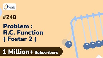 Problem based on R.C. Function ( Foster 2 ) | Network Synthesis | Circuit Theory and Networks
