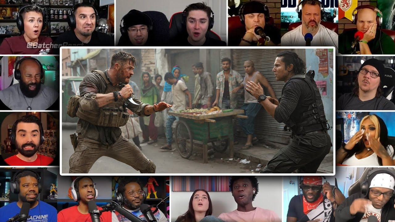 Extraction (2020) One Shot Action Scene Reaction Mashup