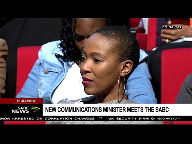 New communications minister visits SABC