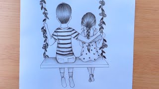 Carmimake on X Brother amp sister bestfriends love sketches drawing  charcoal brotherandsister kids httpstcoMmkhu4z7ID  X