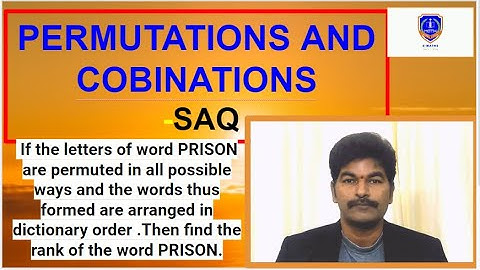 If the letters of word PRISON permuted   arranged in dictionary order find the rank  PRISON.