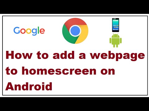 How to add a webpage to homescreen on Android hqdefault