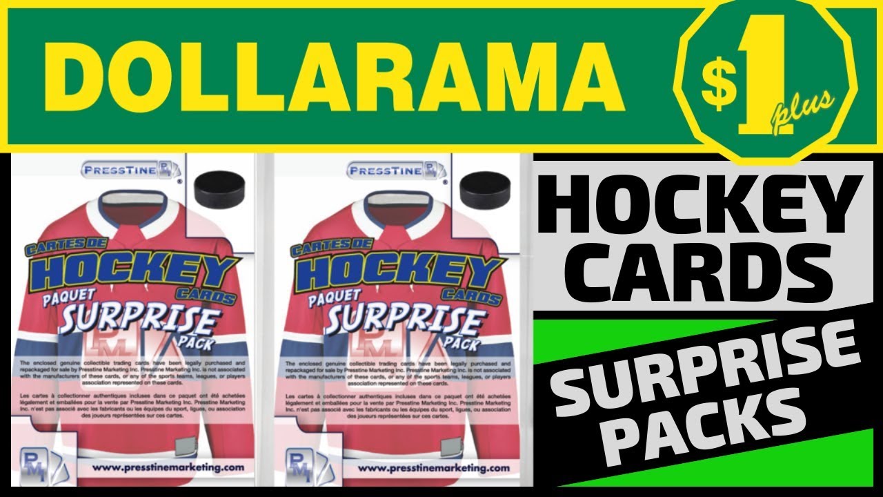 HOCKEY CARDS DOLLARAMA SURPRISE PACKS 1 YouTube