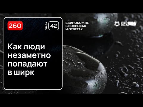 260. Глава 42. Как люди незаметно попадают в ширк (многобожие). Единобожие в вопросах и ответах