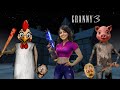 Granny Grandpa Became Chicken & Pig in Granny 3