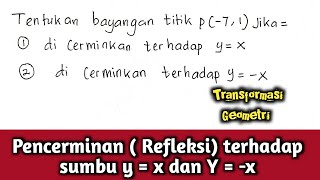 9th grade mathematics | Reflection on the y=x axis and the y=-x axis