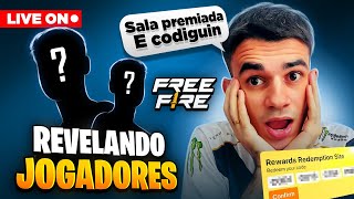 SALA PREMIADA + ANALISANDO INSCRITOS + CODIGUIN ! VEM PRA o FREE FIRE !