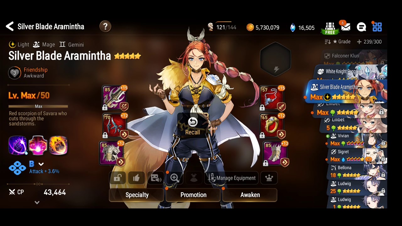 Epic Seven- ML 5* selector ticket! My favourite hero has finally come!