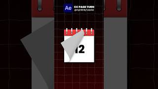 How to Make Calendar Page Turn Animation in After Effects (CC Page Turn Tutorial) | AE Quick Tips 35