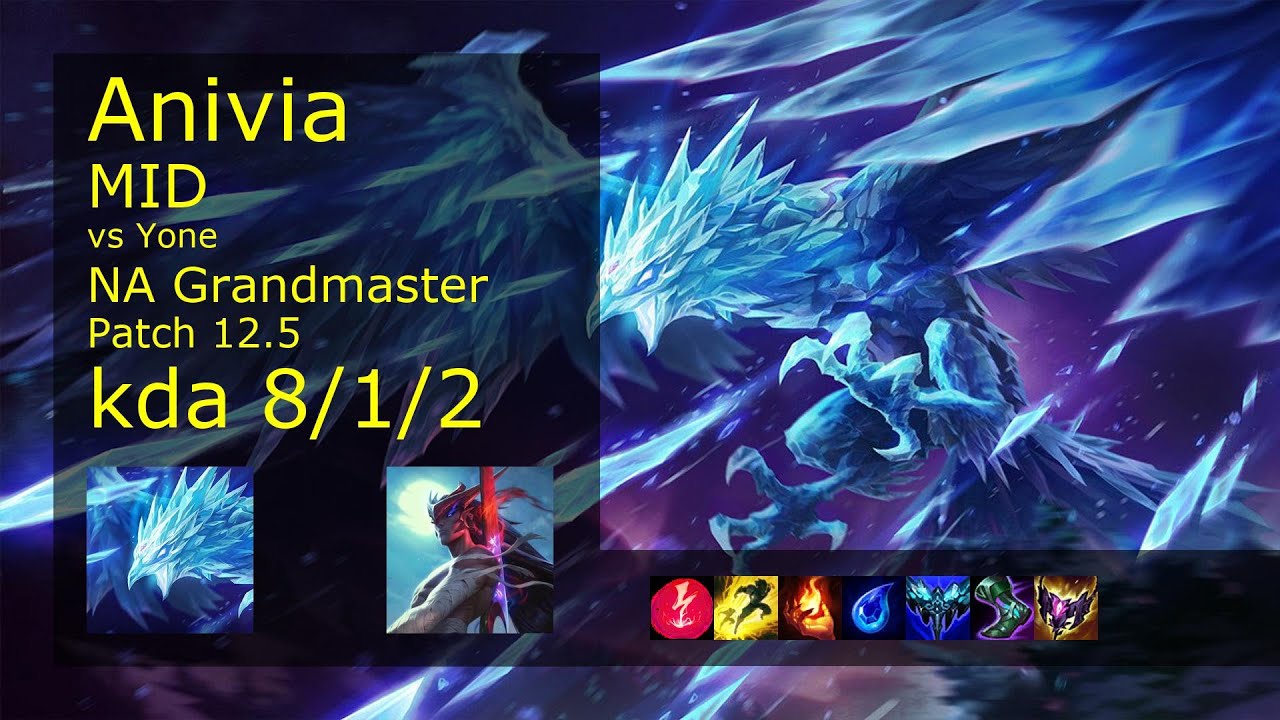 Rank 1 NA Anivia Mid: Anivia vs Yone