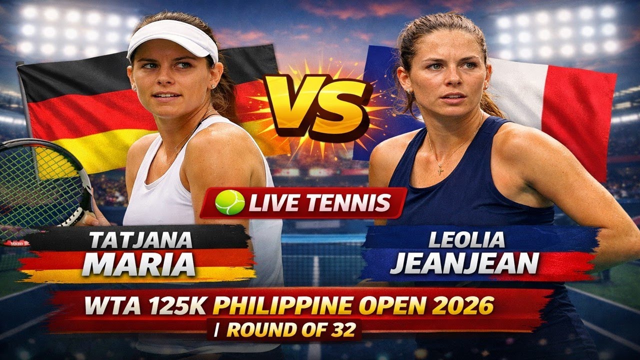 Tatjana Maria Vs Leolia Jeanjean 🎾LIVE TENNIS WTA 125K Philippine Open ...
