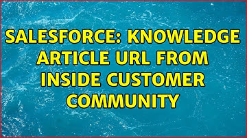 Salesforce: Knowledge Article URL from inside Customer Community