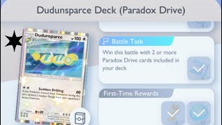 Pokémon TCG Pocket - Dudunsparce Deck (Paradox Drive) | Paradox Drive Mission