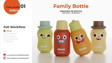 Blender 3.4 new beginner tutorial: Creating 3D and Animation Bottle_Intro