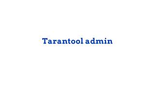 Tarantool web admin