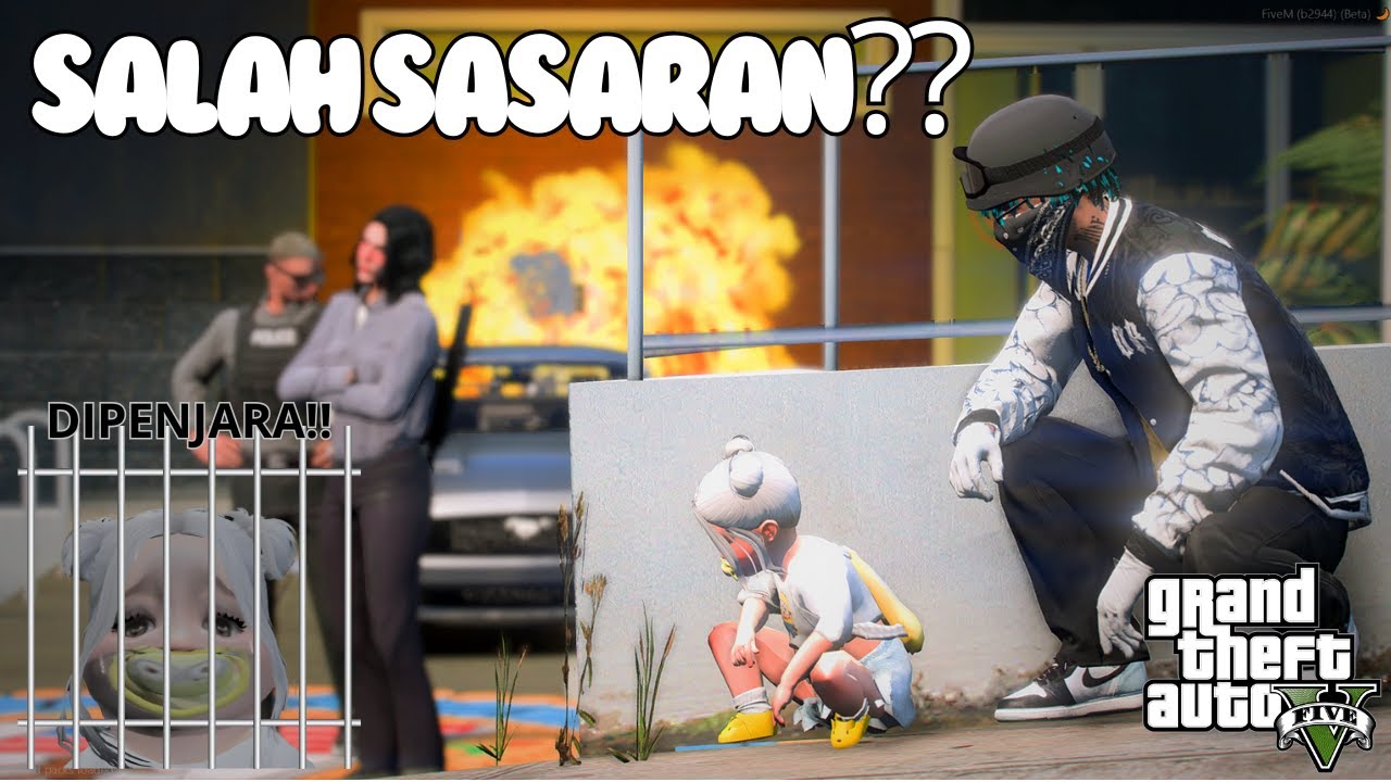 KENAKALAN RUBY MENGHANCURKAN KOTA HINGGA DI PENJARA :( - GTA 5 ROLEPLAY