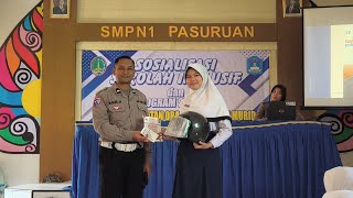Sosialisasi Satlantas Kota Pasuruan Tentang Aturan Lalu Lintas di UPT SMP Negeri 1 Pasuruan