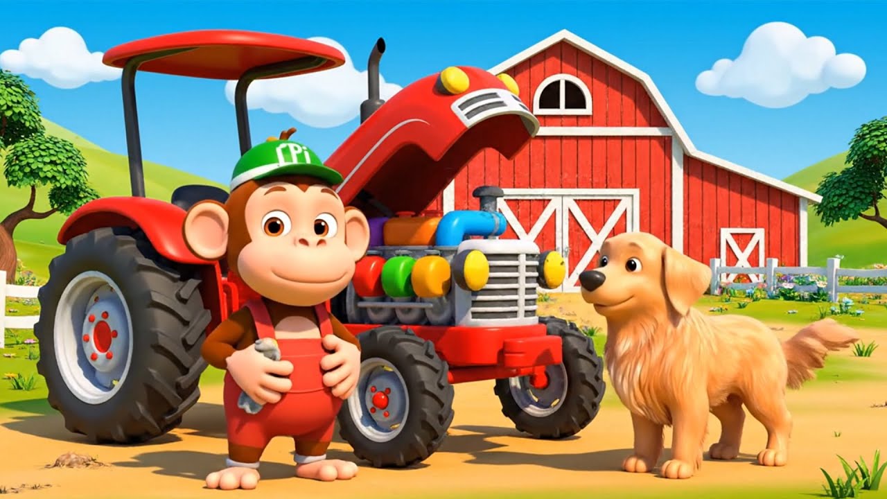 Monkey Funny | PiPi’s Farm Machine Broke Down FAST… Total Chaos! | Monkey Cartoon