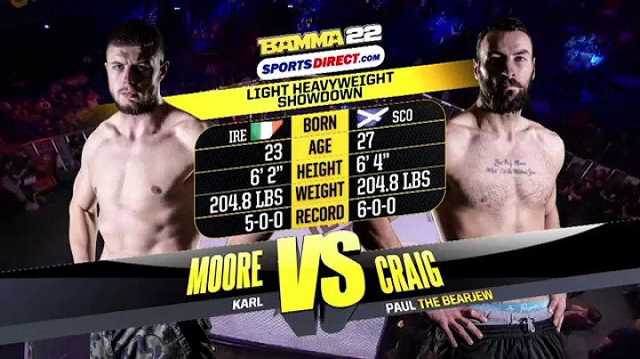 BAMMA 22: (Prelims) Paul Craig vs Karl Moore