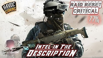 CRITICAL RAID RESET #77 | Ghost Recon Breakpoint Gameplay | H4VOC G4MING