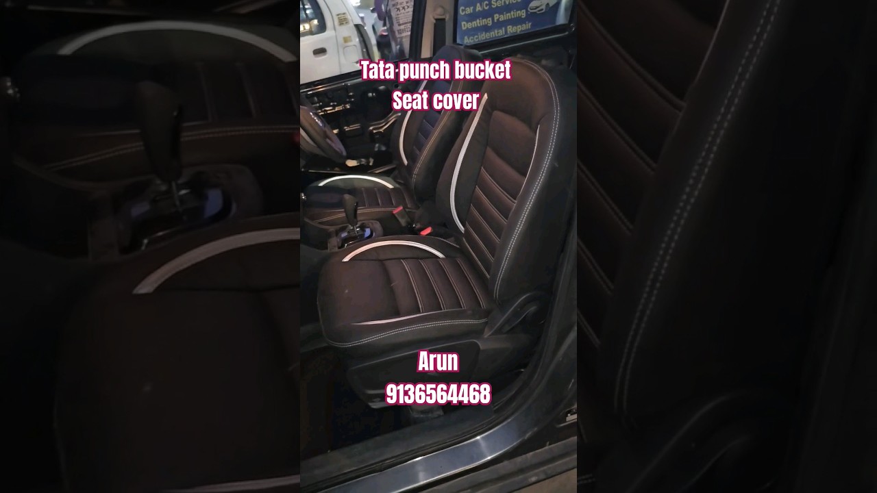 tata punch bucket seat cover home delivery all over india 9136564468