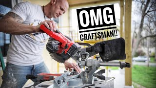 This Craftsman 7 1/4 miter saw is a BEAST!  (You NEED one!)