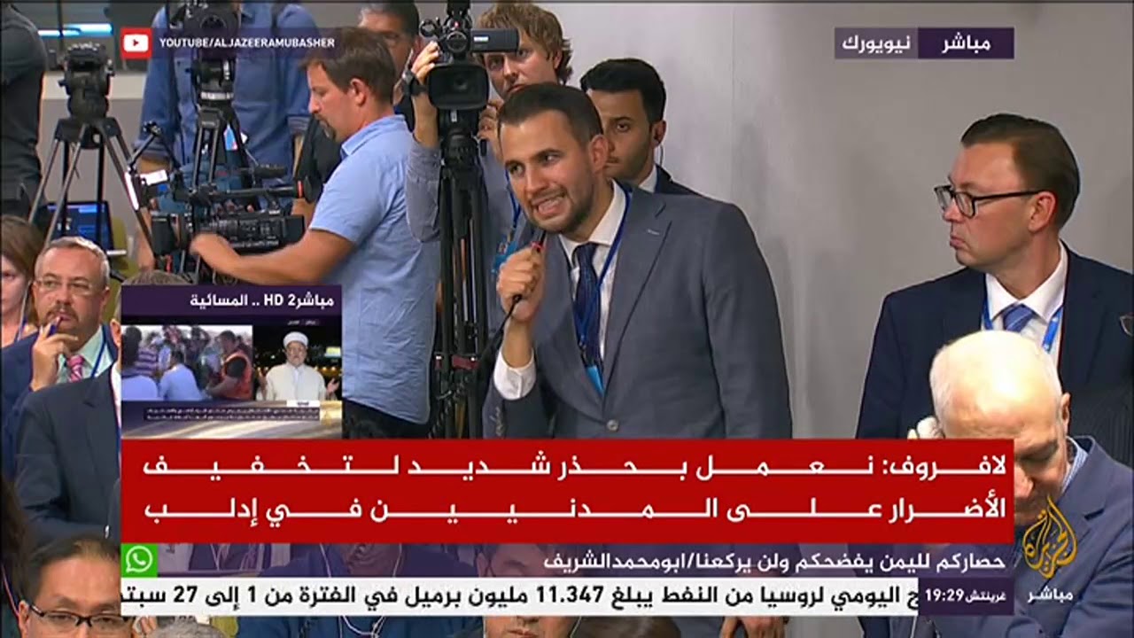 وزير الخارجية الروسي: نعمل بحذر شديد لتخفيف الأضرار على المدنيين في إدلب