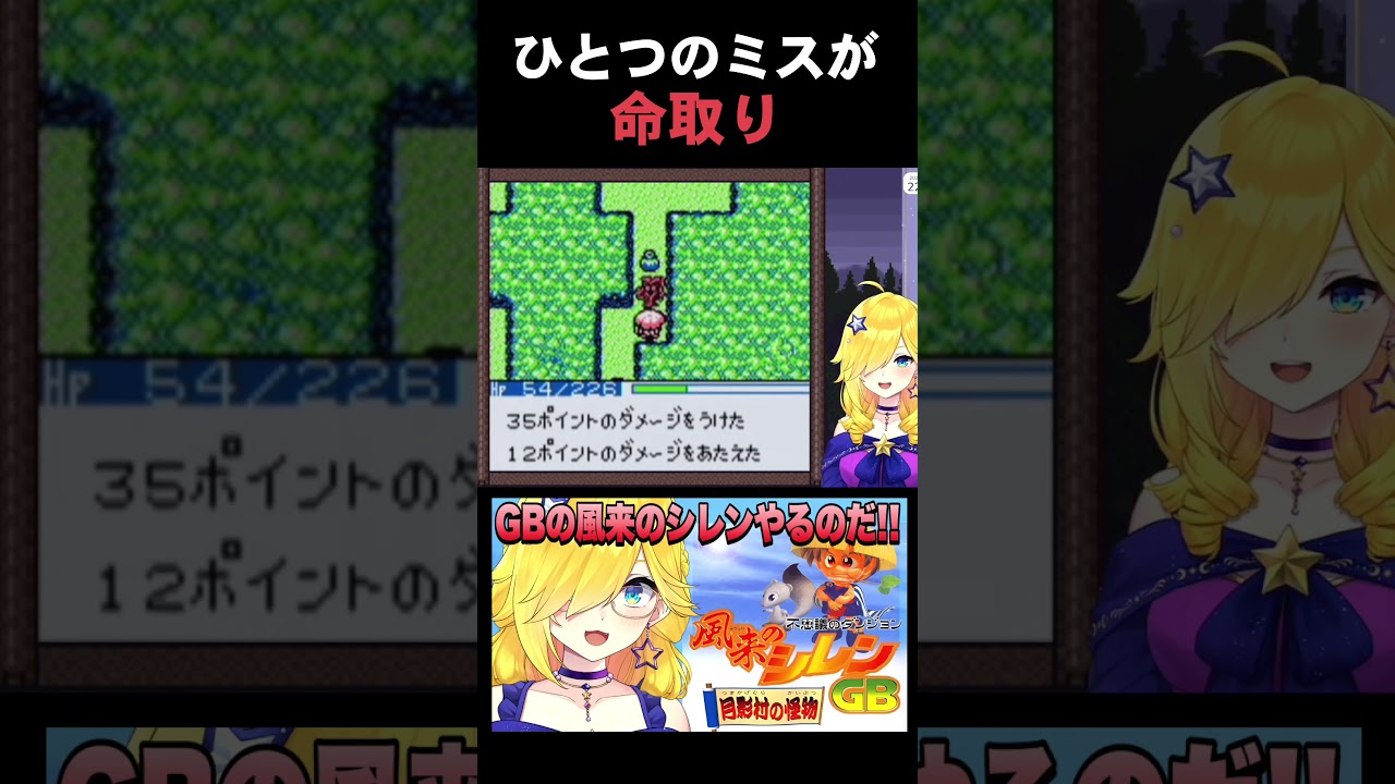 慎重に行動しよう!【不思議のダンジョン 風来のシレン 月影村の怪物 /GB】