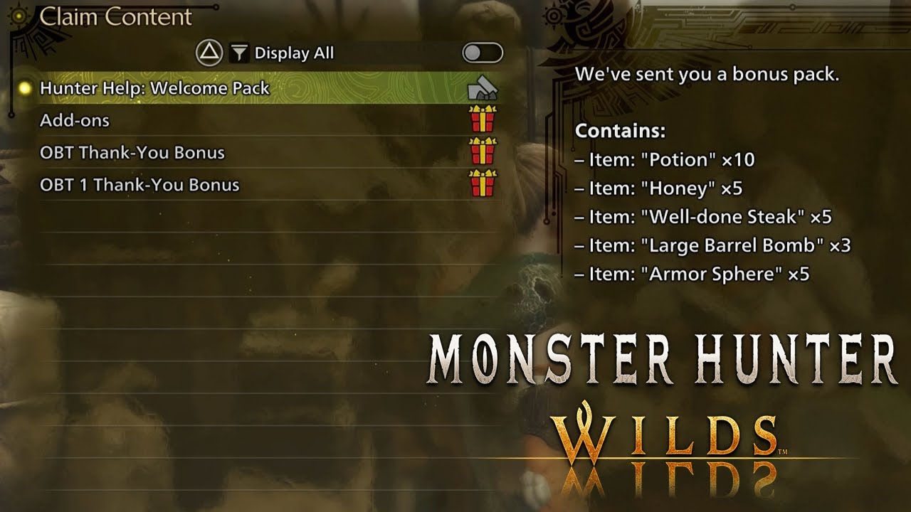 How To Claim Preorder DLC, Add-Ons & Open Beta Bonuses | Monster Hunter Wilds