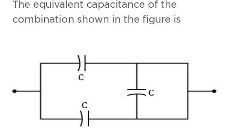 equivalent capacitance of combination shown in figure neet pyq 2021