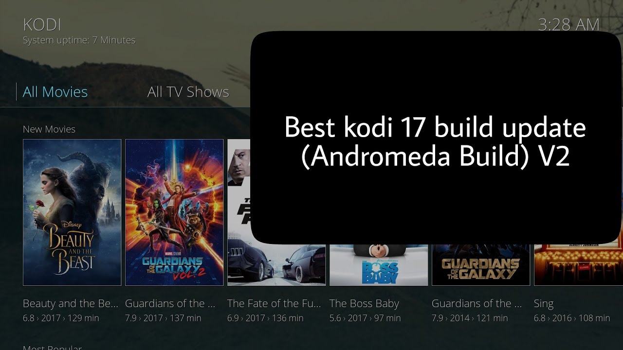 Best Kodi 17 Krypton Builds 2017 The Andromeda V2 Youtube