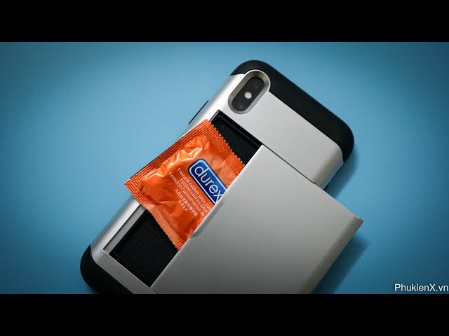 Video vui ốp cài thẻ Spigen Slim Armor CS iPhone X, XS, Xs Max
